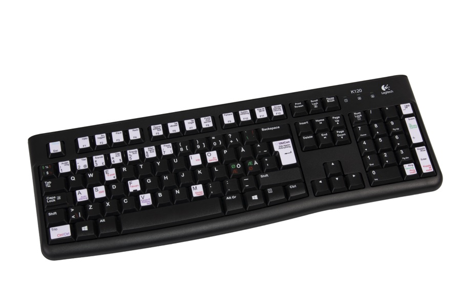 Tangentbord med specialanpassade funktionstangenter